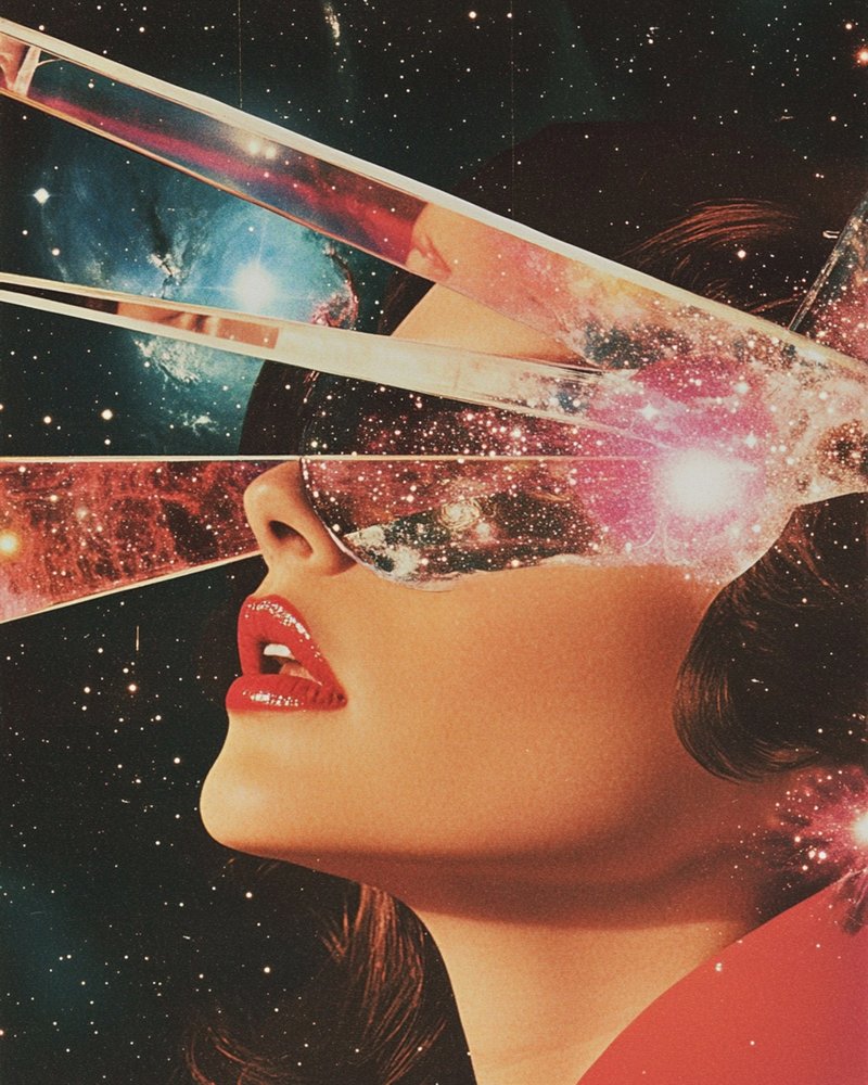 Surreal Galaxy Woman by Samantha Hearn