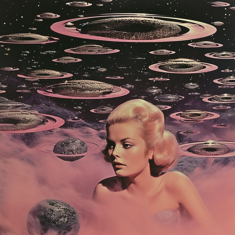 Surreal Pink Space Dream by Samantha Hearn