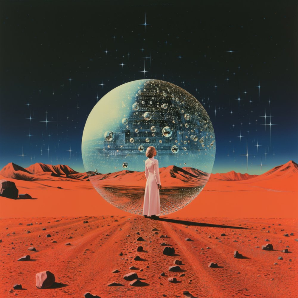 The Power of the Orb Collage Art by Samantha Hearn