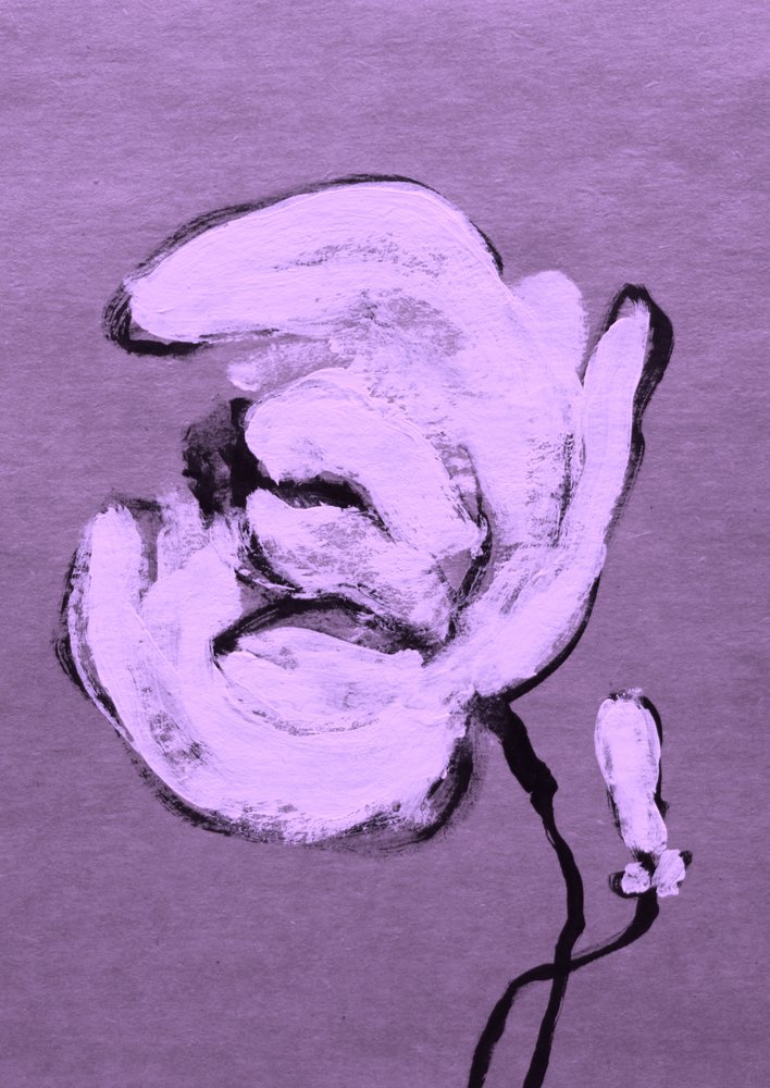 Abstract Purple Bloom by Santhosh ch