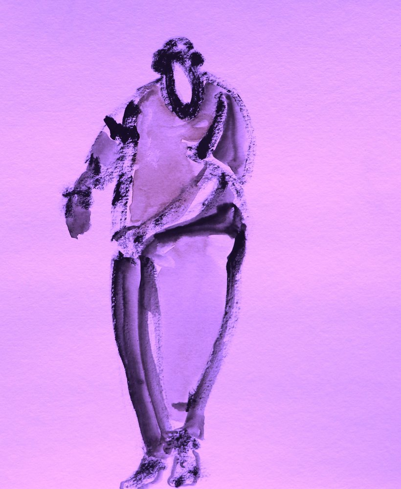 Abstract Purple Figure by Santhosh ch