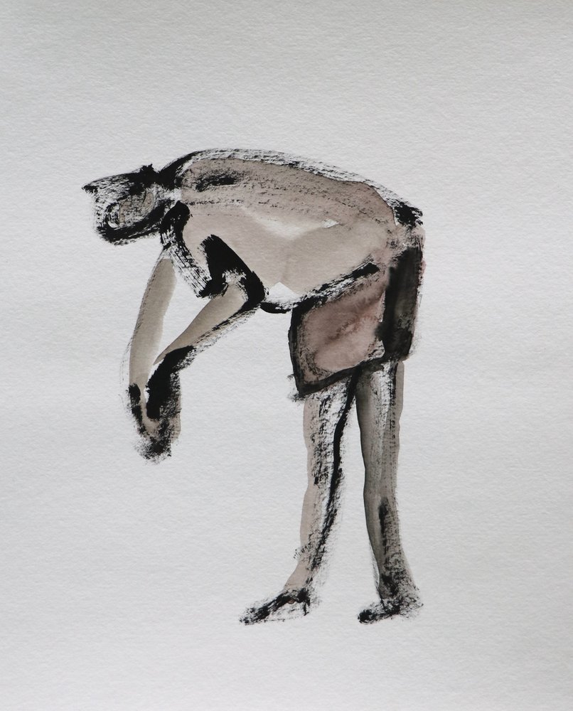 Bending Man Study by Santhosh ch