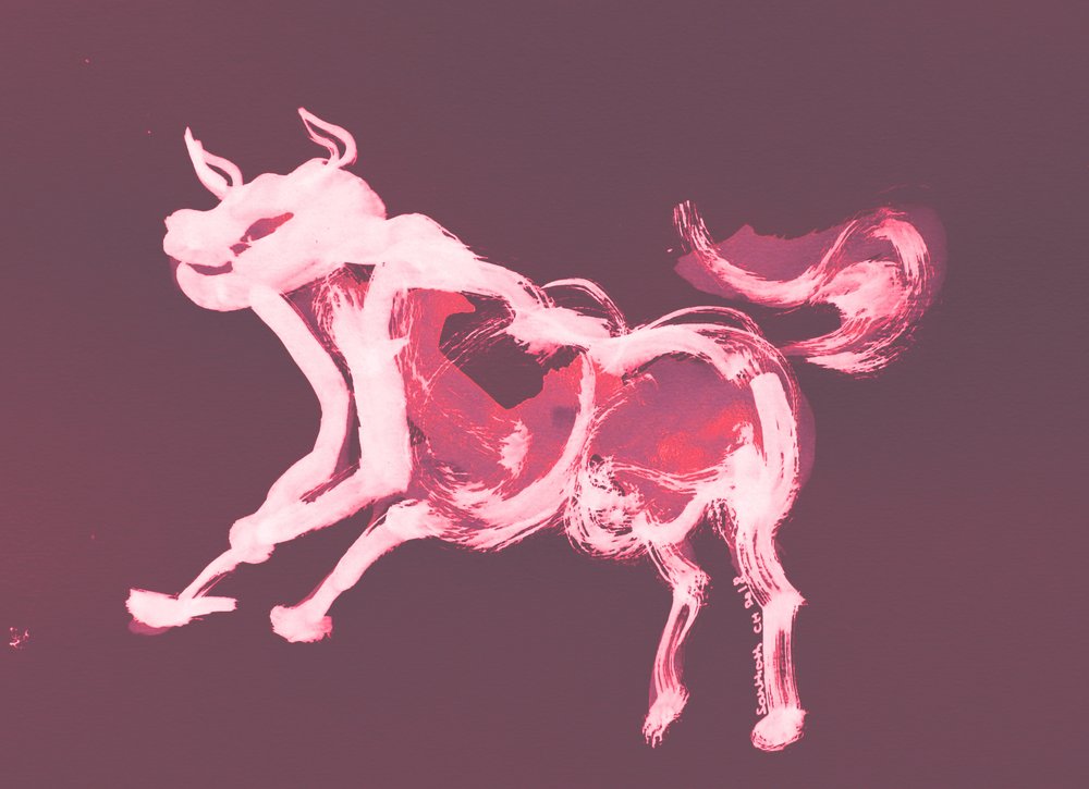 Crimson Bull Spirit by Santhosh ch