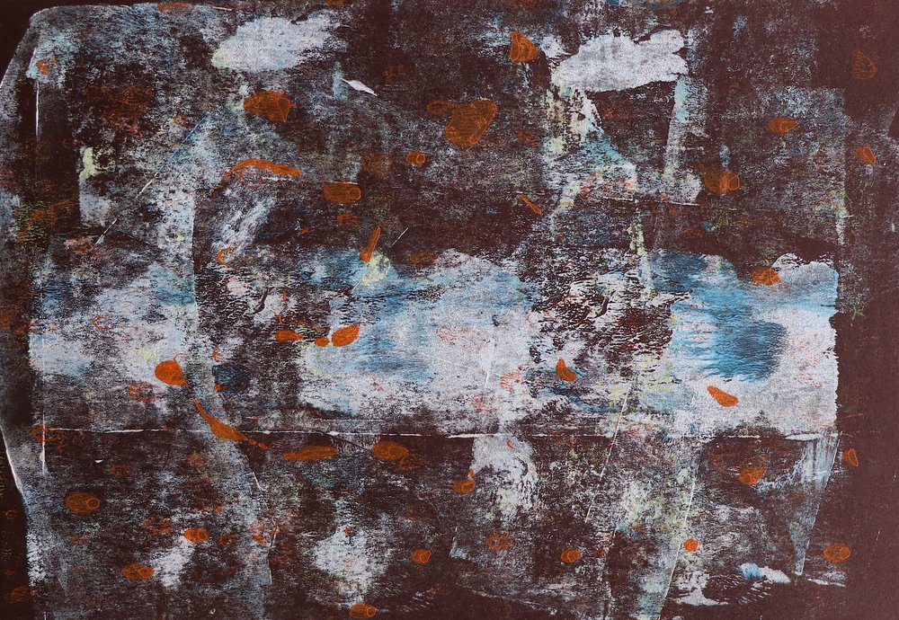 Dark Copper Abstract Layers by Santhosh ch