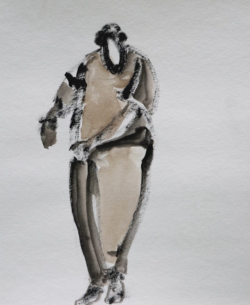 Elegant Standing Figure by Santhosh ch