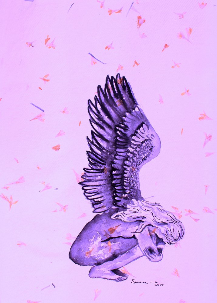 Ethereal Purple Angel by Santhosh ch