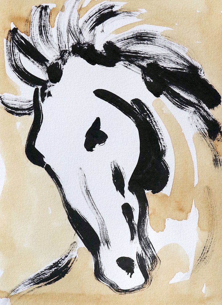 Expressive Horse Head by Santhosh ch