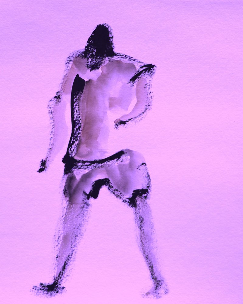 Expressive Purple Movement by Santhosh ch