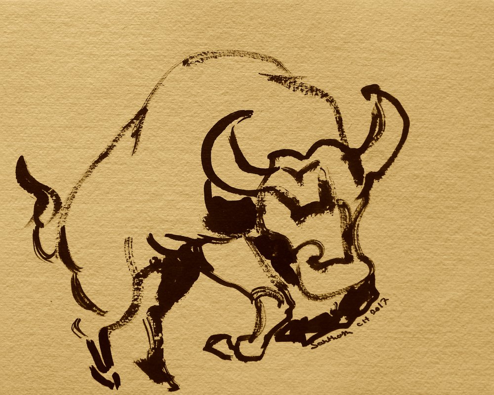 Powerful Ink Buffalo by Santhosh ch
