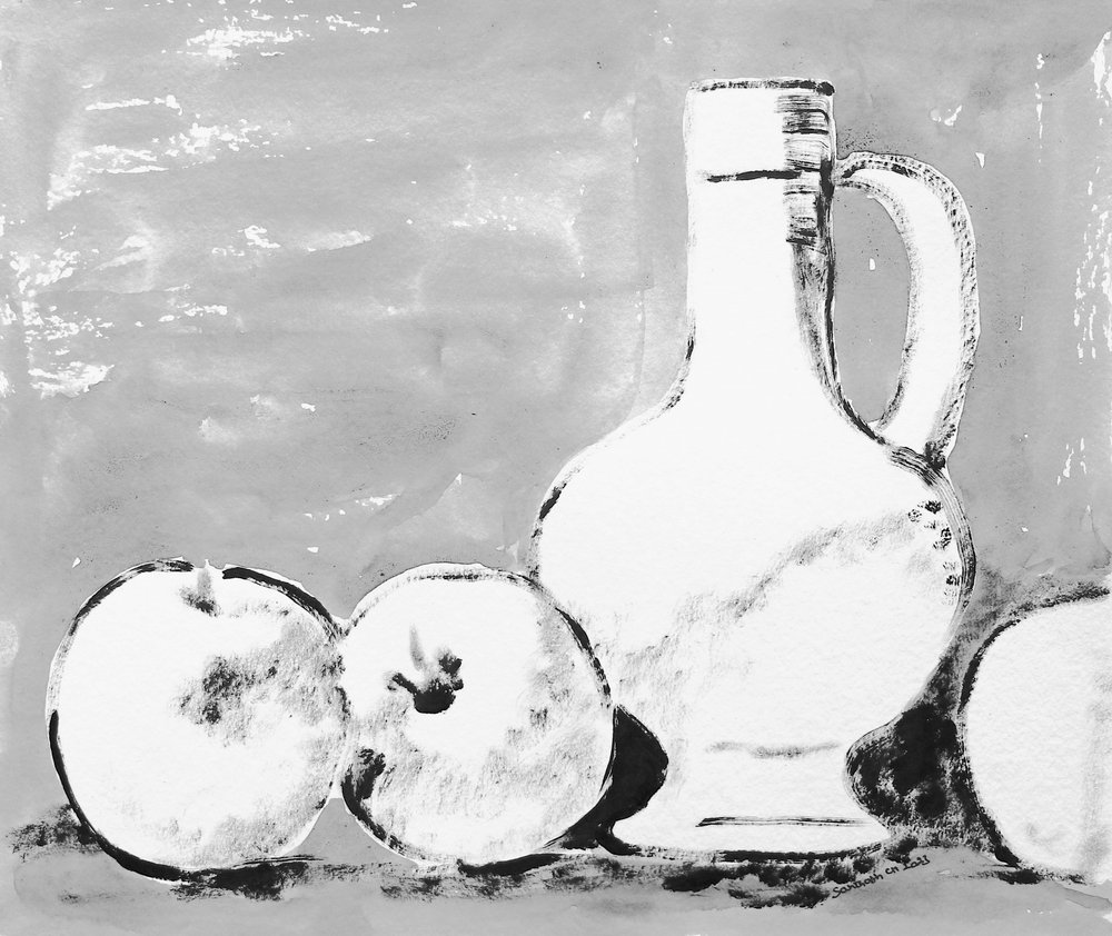 Rustic Apples and Jug by Santhosh ch