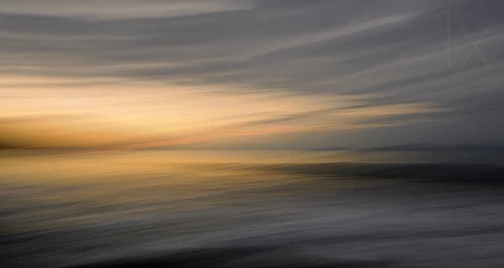 Abstract Ocean Sunset by Santiago Pascual Buye