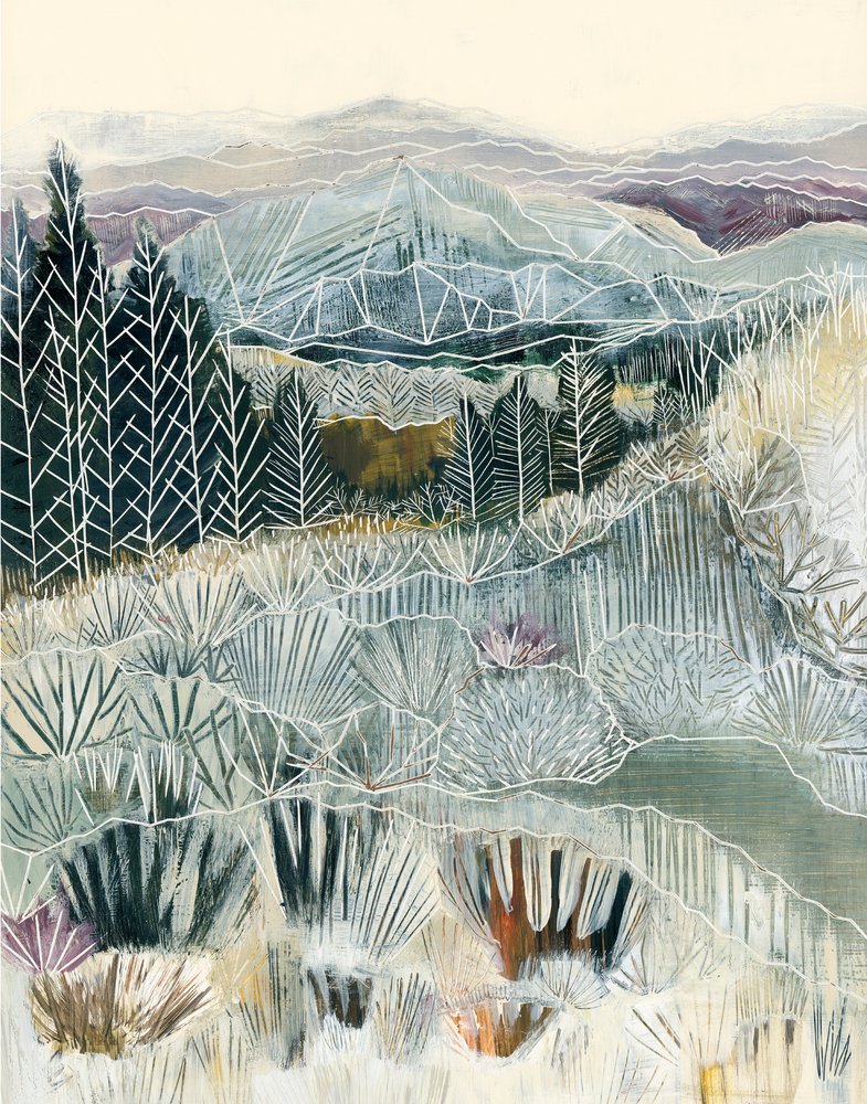 Frosted Mountain Landscape by Sarah Fitzgerald