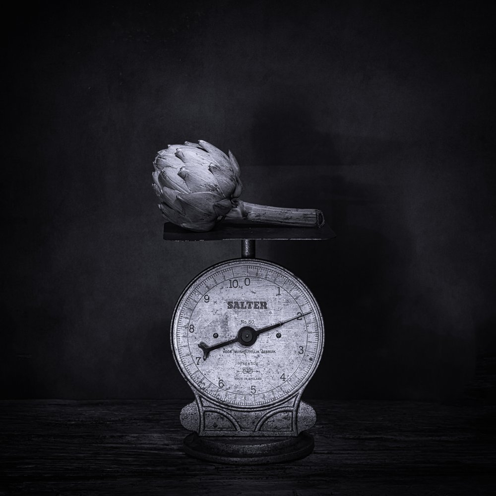 Vintage Artichoke Still Life by Saskia Dingemans