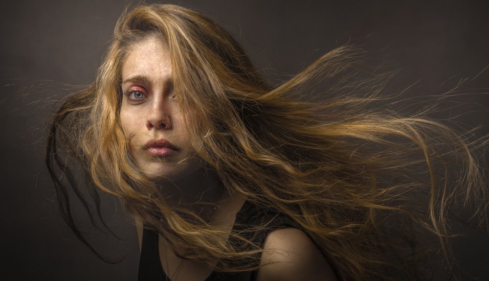 Intense Windswept Portrait by See Plus
