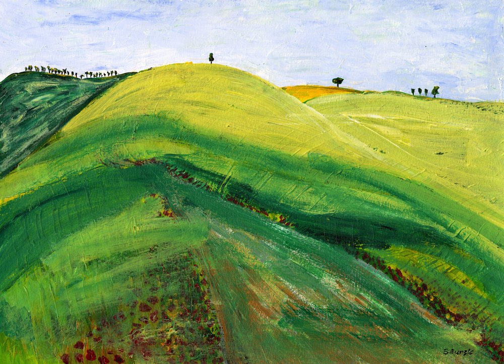 Serene Rolling Landscape by Sharyn Bursic