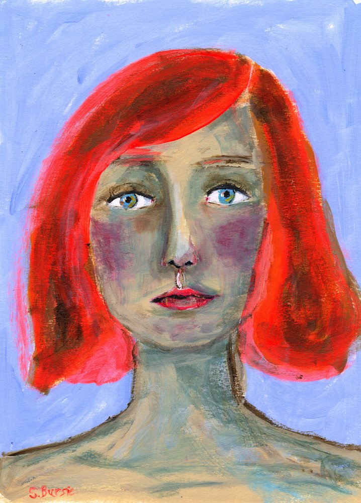 Thoughtful Redhead Gaze by Sharyn Bursic