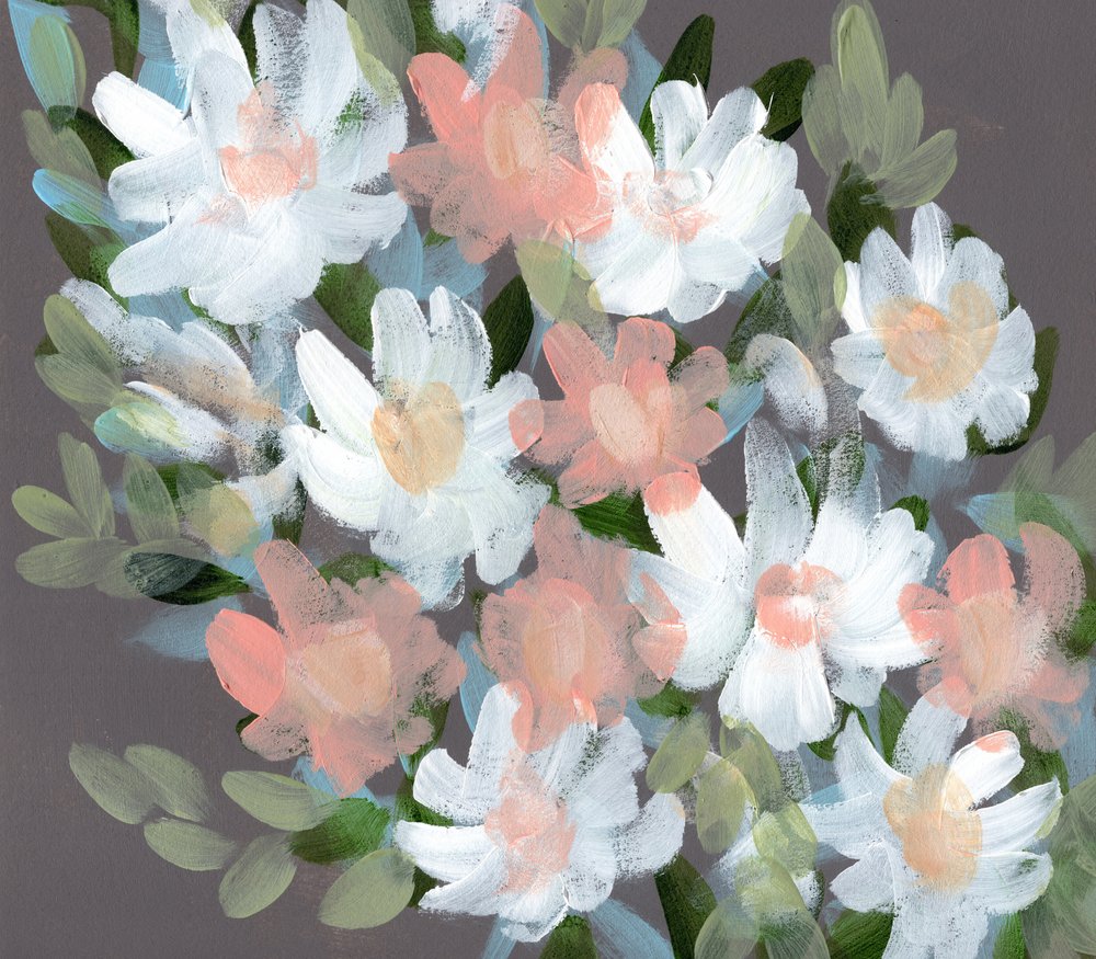 Muted Floral Bouquet by Shelley Hampe
