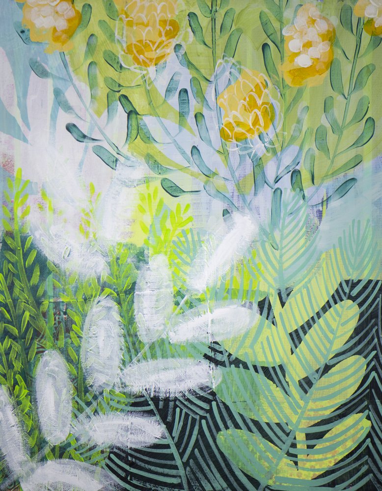 Vibrant Botanical Garden by Shelley Hampe