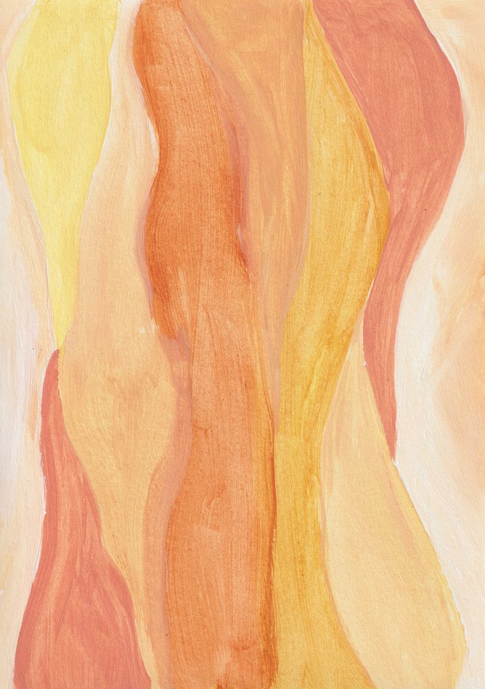 Warm Abstract Curves by Soniya Vijayakumar
