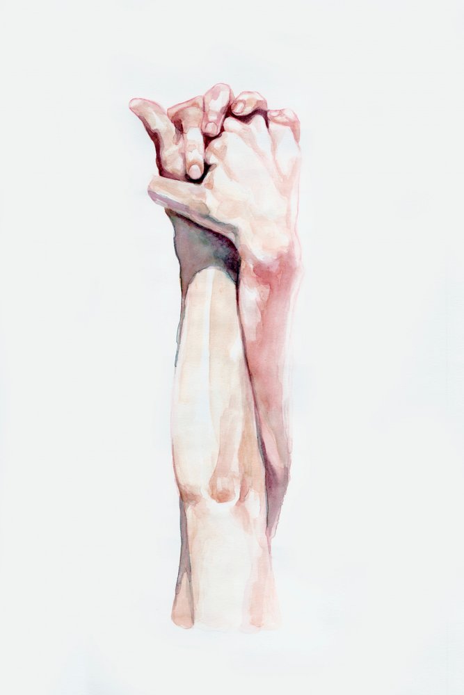 Tender Hand Embrace by Sophia Novosel