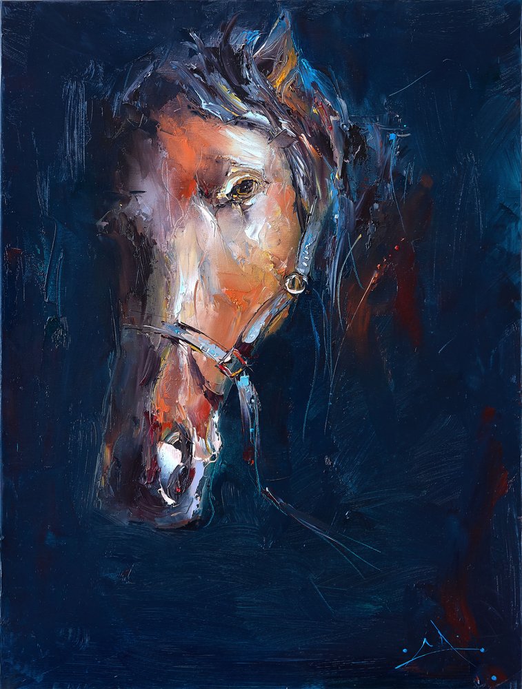 Dark Horse Portrait by Stanislav Lazarov