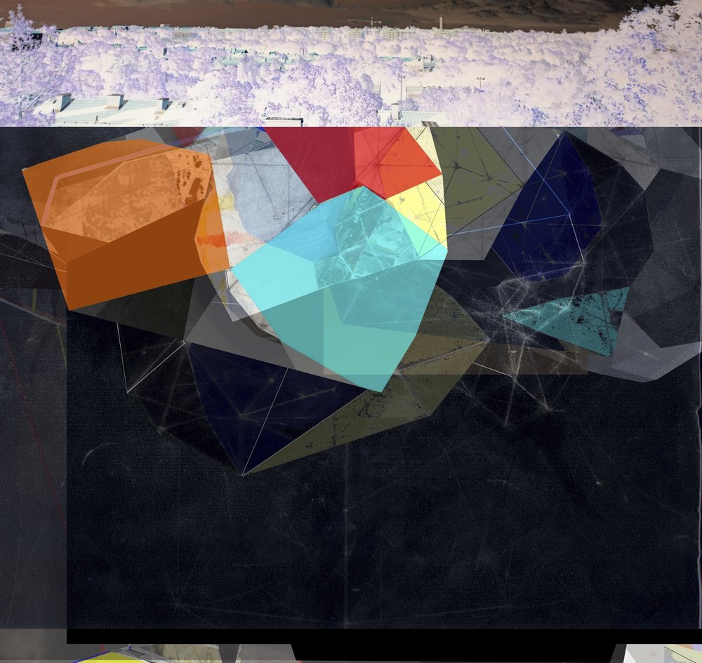 Layered Geometric City by Stefan Fransson