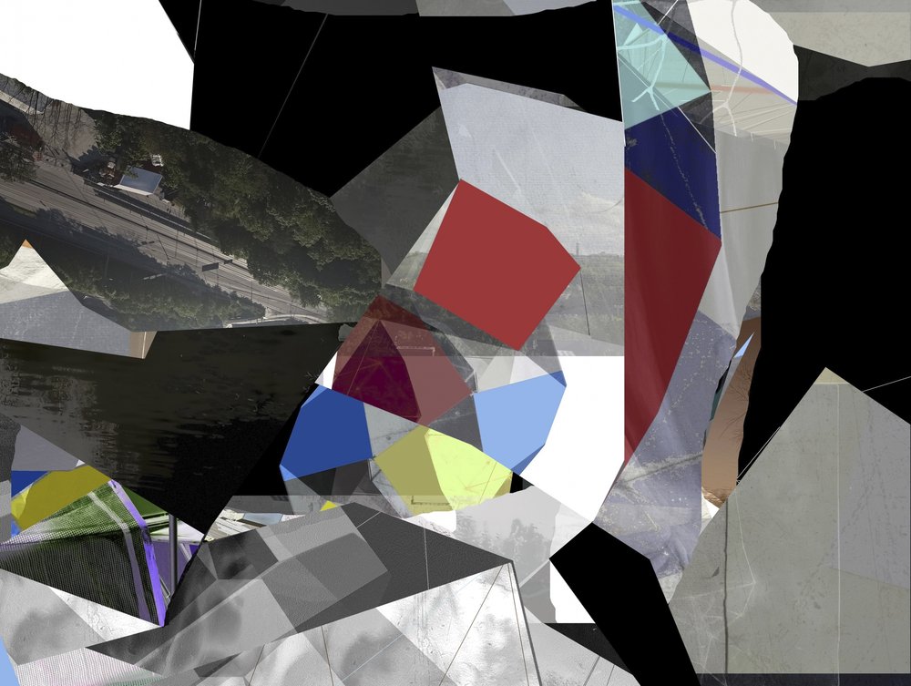 Modern Abstract Collage by Stefan Fransson
