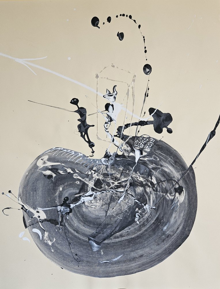 Abstract Swirl Splatter by Stefano Mazzolini