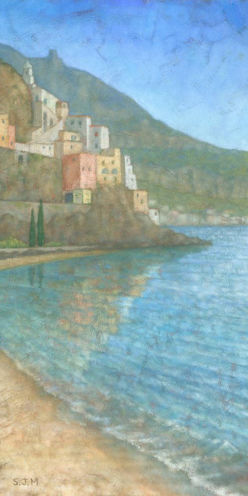 Mediterranean Coastal Village by Steve Mitchell