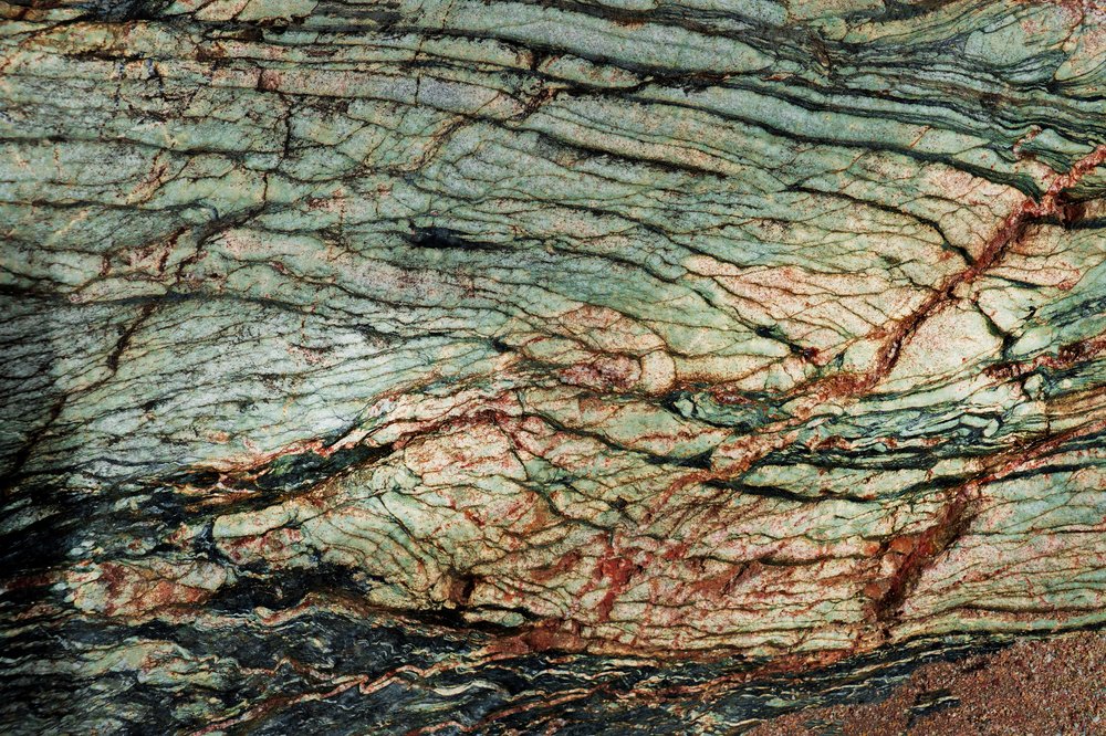 Green Veined Stone by Studio Meikle