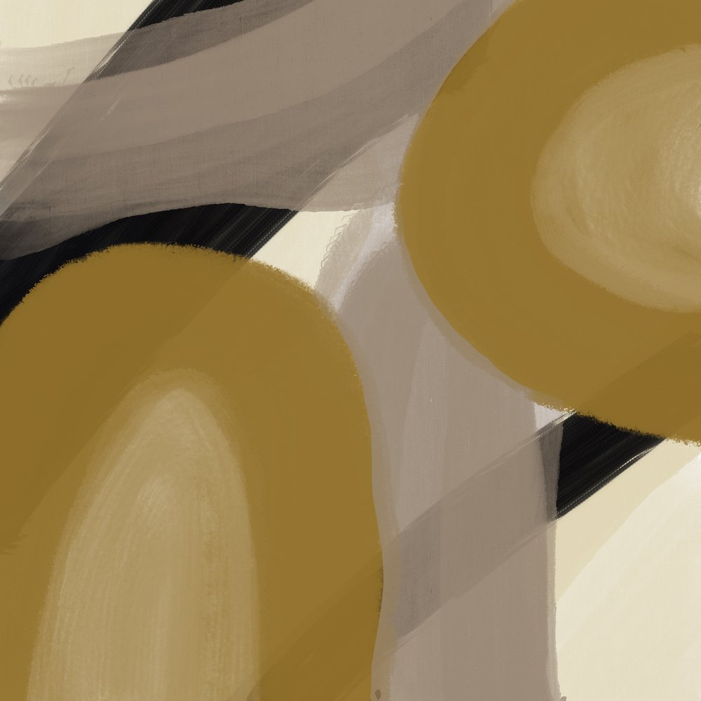 Abstract Gold Shapes by Studio Palette