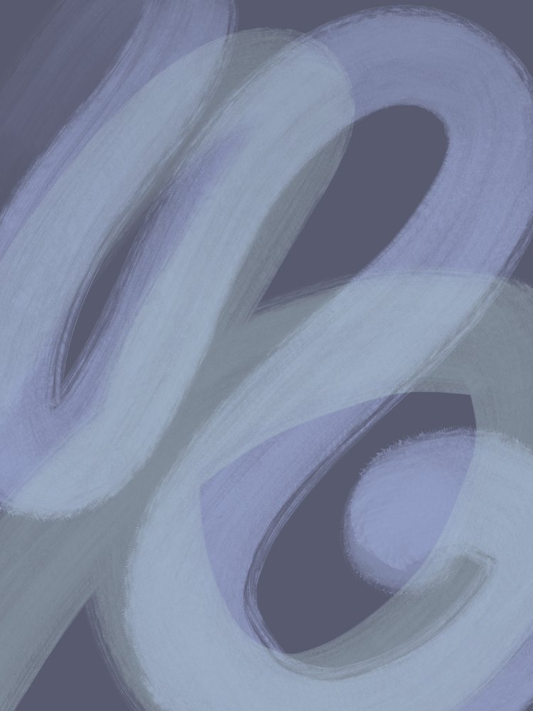 Flowing Purple Abstraction by Studio Palette