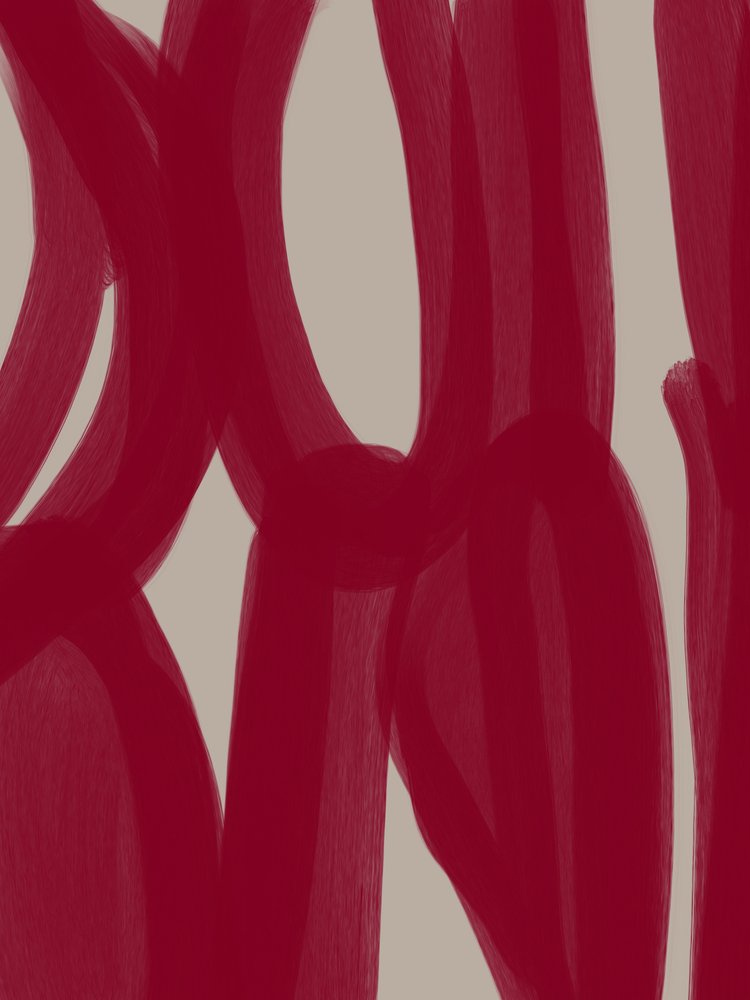 Red Abstract Lines by Studio Palette