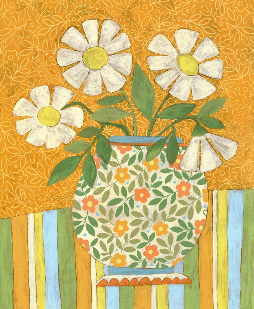 Cheerful Daisy Still Life by Susan Black