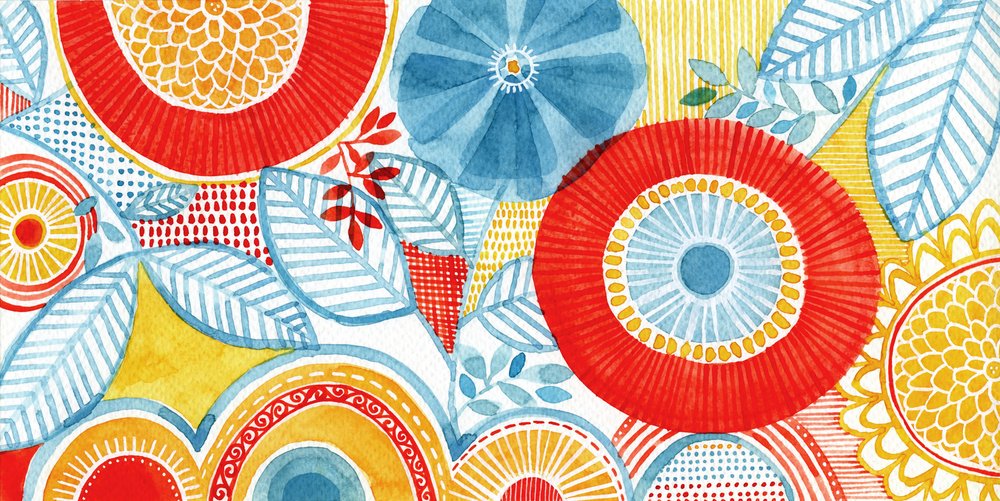 Vibrant Floral Patterns by Susan Black