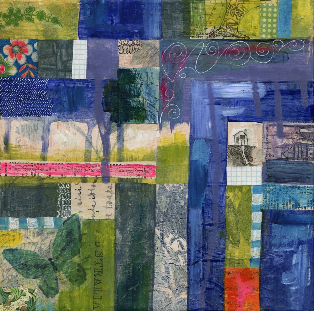 Vibrant Mosaic Tapestry by Susan Black
