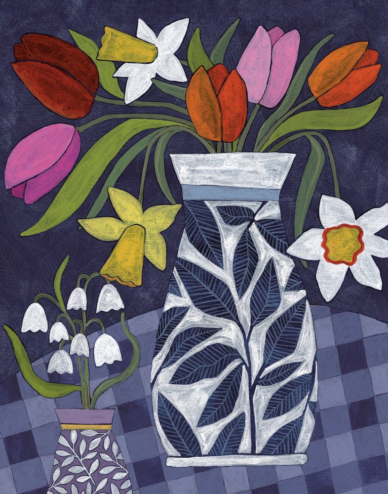 Vibrant Spring Blooms by Susan Black