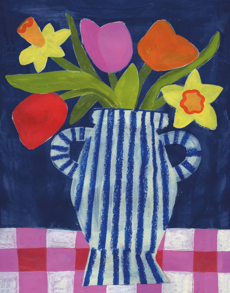 Vibrant Spring Flowers by Susan Black