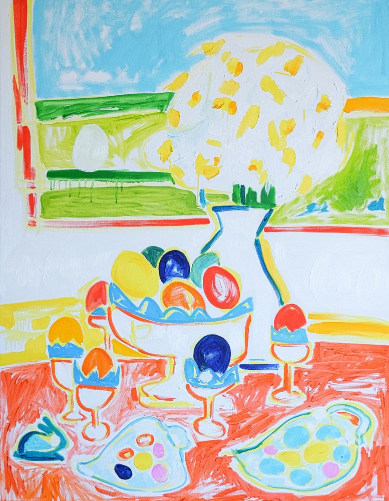 Colorful Easter Table by Tamara Jare