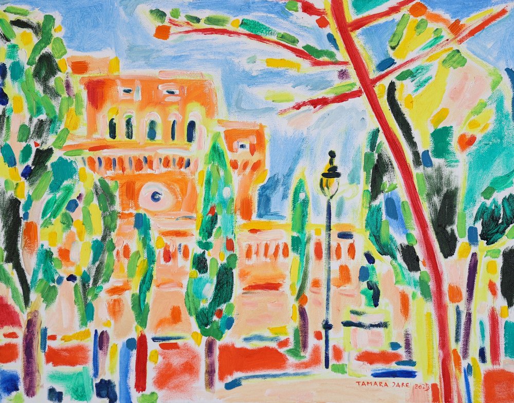 Vibrant City Park by Tamara Jare