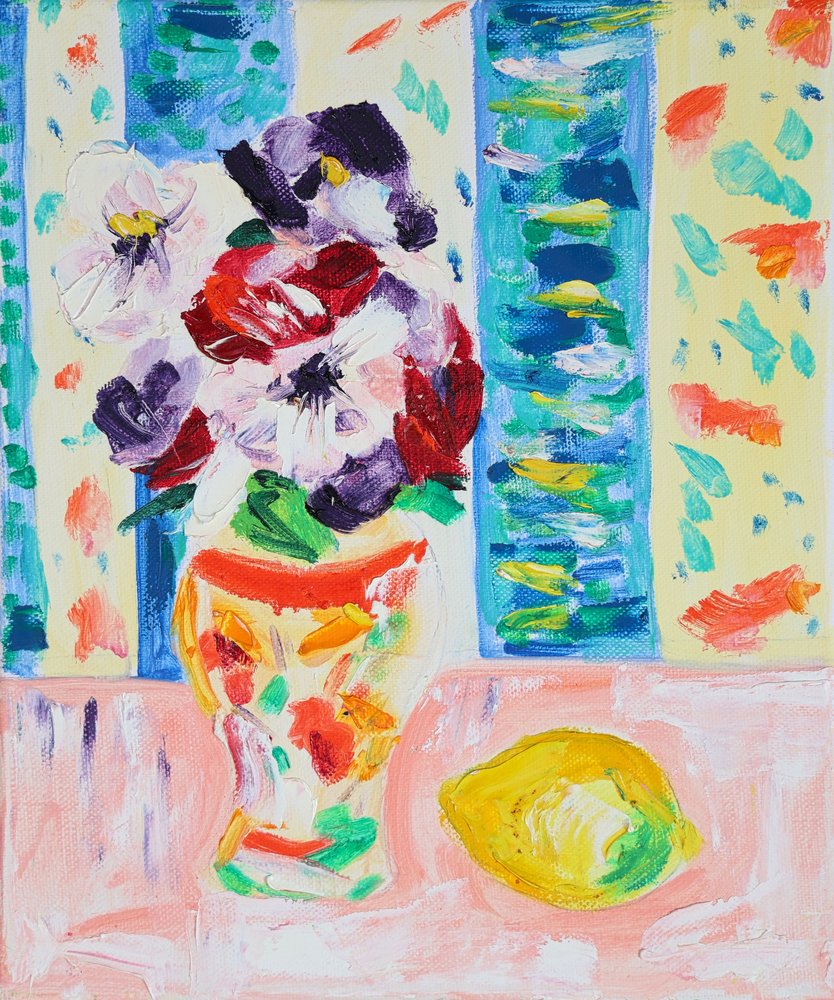 Vibrant Flowers and Lemon by Tamara Jare