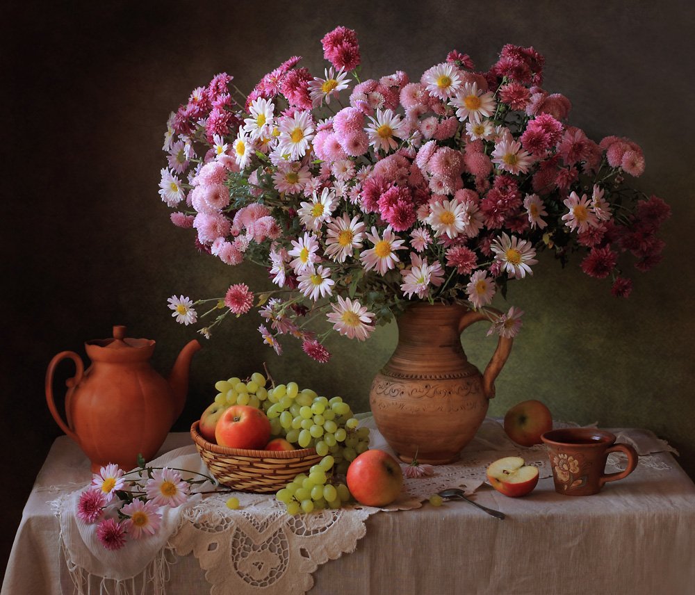 Bountiful Autumn Table by Tatyana Skorokhod