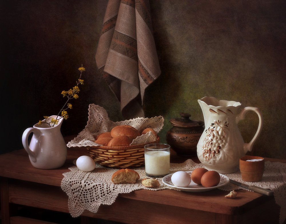 Rustic Breakfast Table by Tatyana Skorokhod