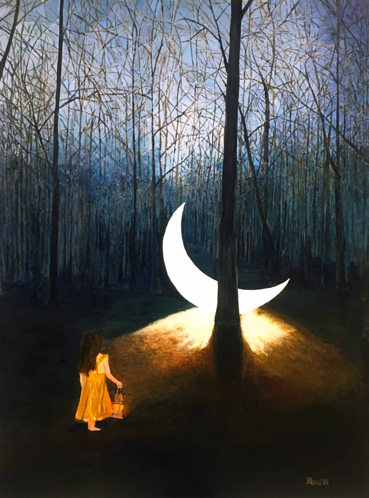 Enchanted Forest Moon by Tom Blood