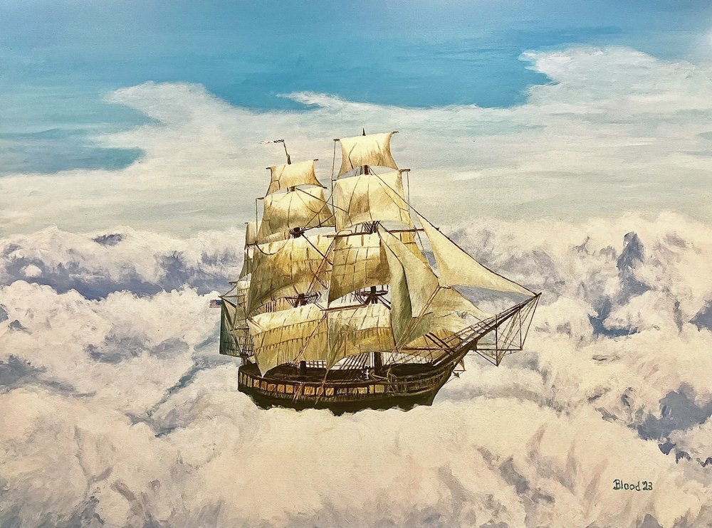 Sailing Through Clouds by Tom Blood