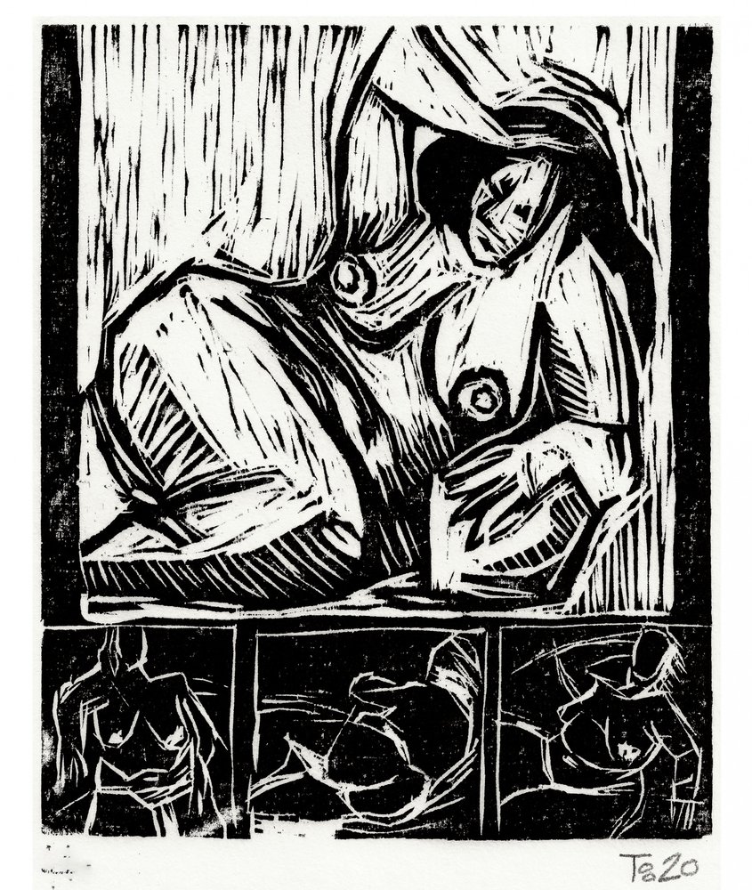 Bold Expressionist Figures by Tore Bahnson
