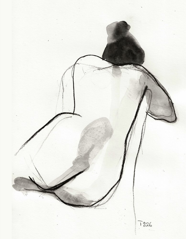 Contemplative Back Pose by Tore Bahnson