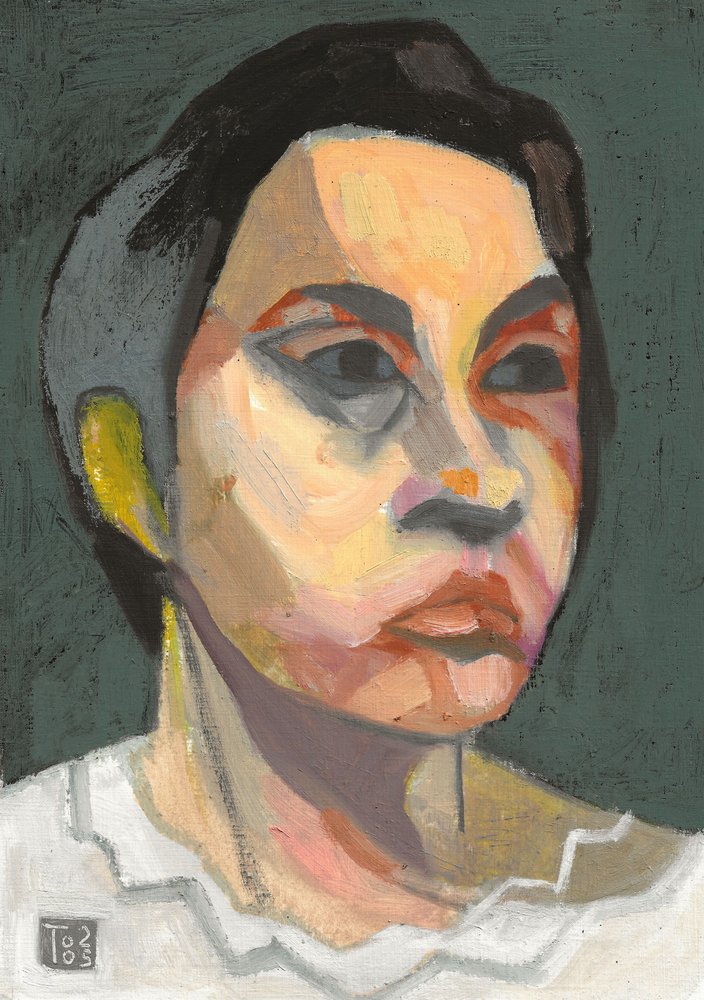 Expressive Woman Portrait by Tore Bahnson
