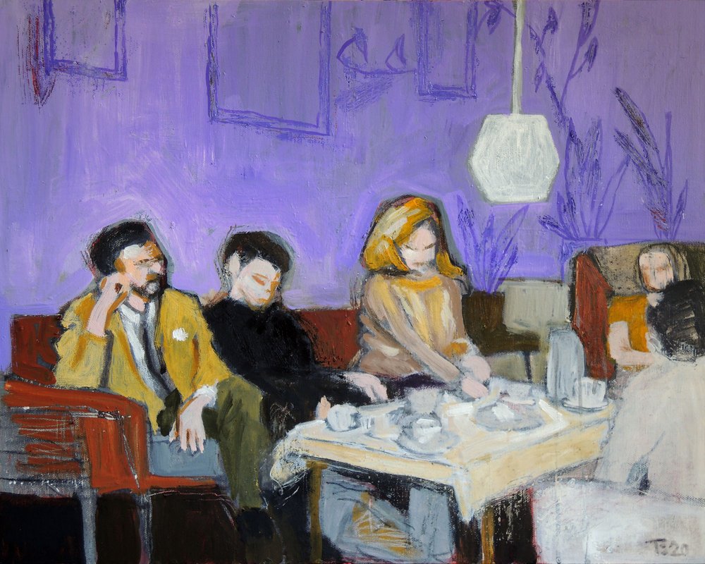 Relaxed Cafe Scene by Tore Bahnson