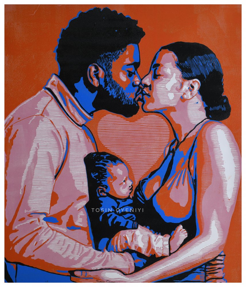Modern Family Kiss by Tosin Oyeniyi
